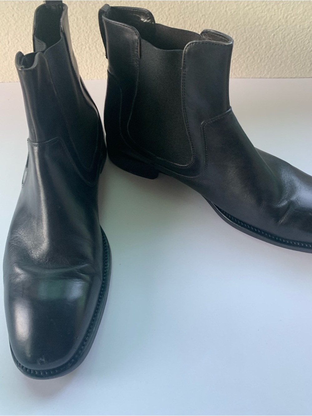 John Varvatos Men's Black Leather Boots Size 11.5